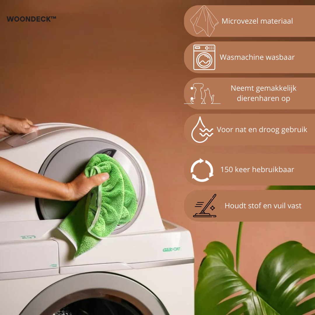 WD™ EasySweep - Herbruikbare mop voor Swiffer | 2+2 GRATIS