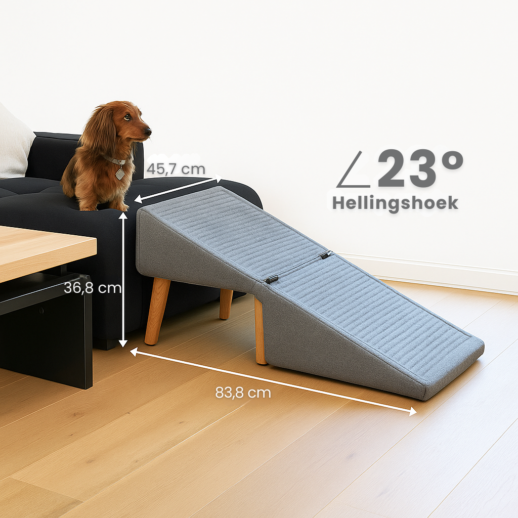 WD™ Luxe Poef & Loopplank – Comfortabel Opstapje voor uw Hond