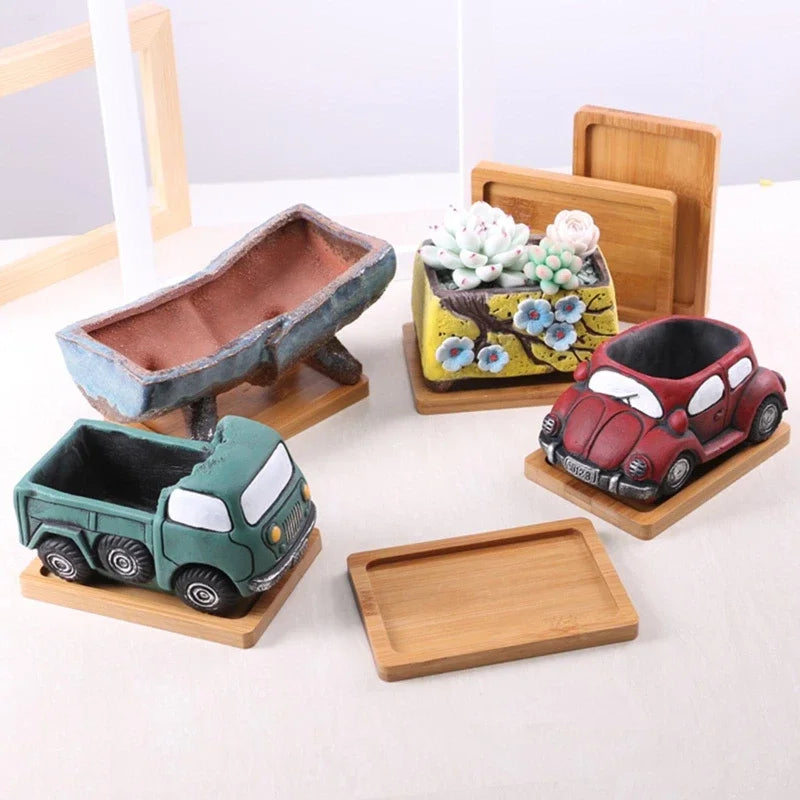 WD™ bamboo houten onderzetter