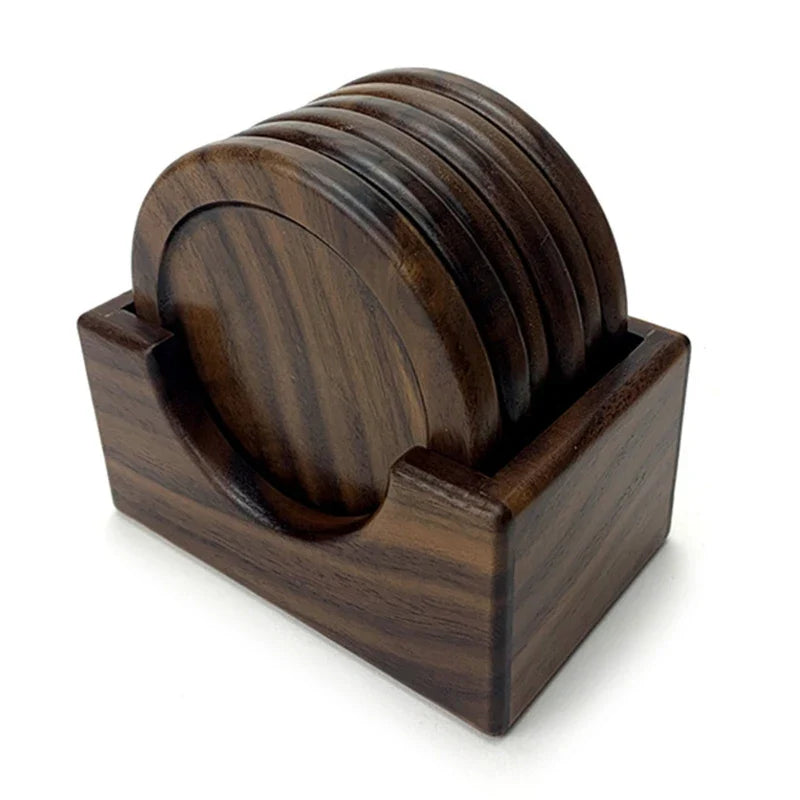 WD™ Houten Onderzetters Met Houder