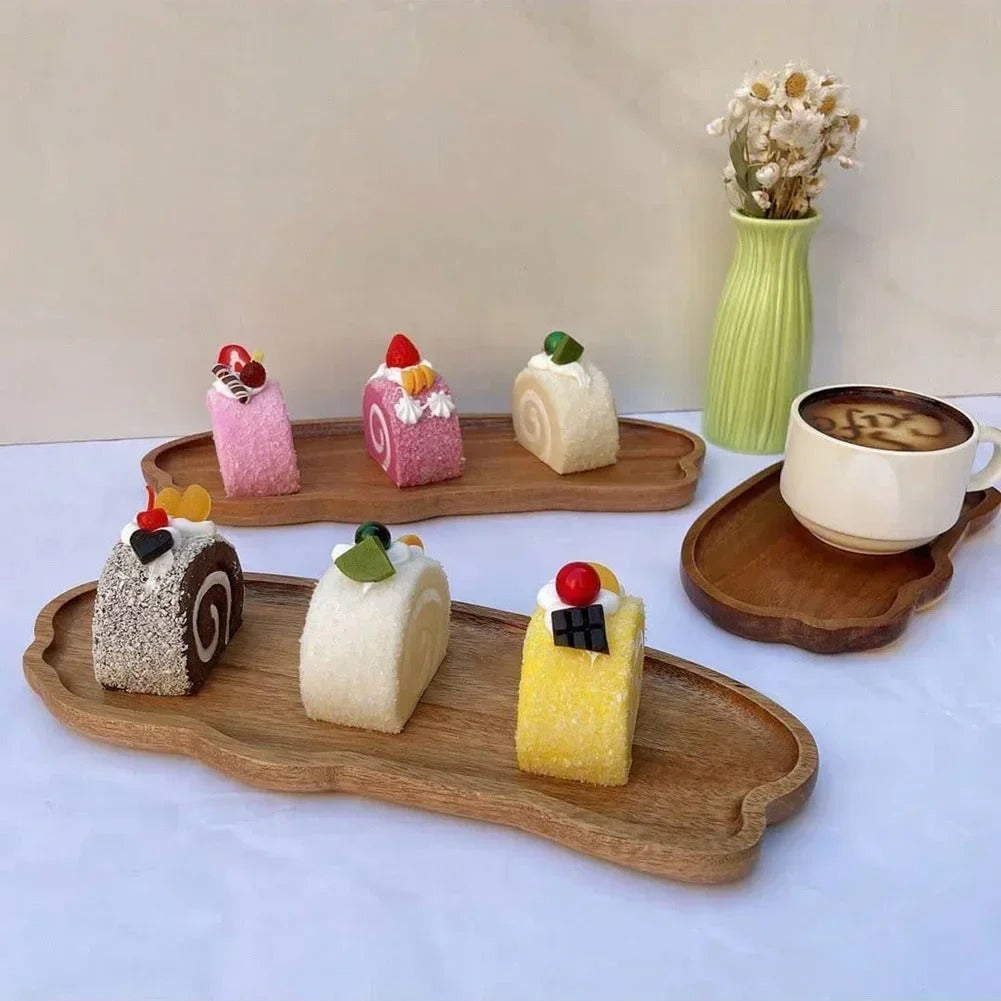 WD™  Klassiek Houten Dienblad Set