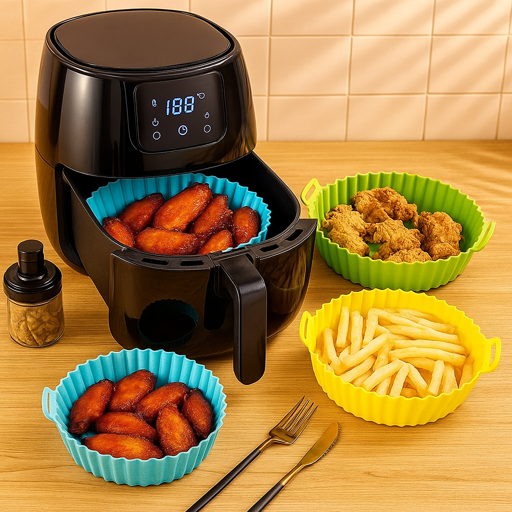 WD™ Universele Airfryer Bakschalen - Geen rommel meer!