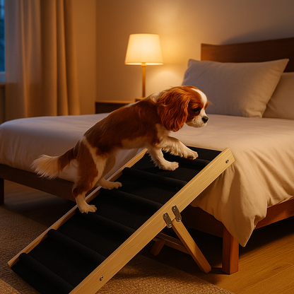 WD™ - Verstelbare opvouwbare hondenloopplank- Comfortabel Opstapje voor uw huisdier!