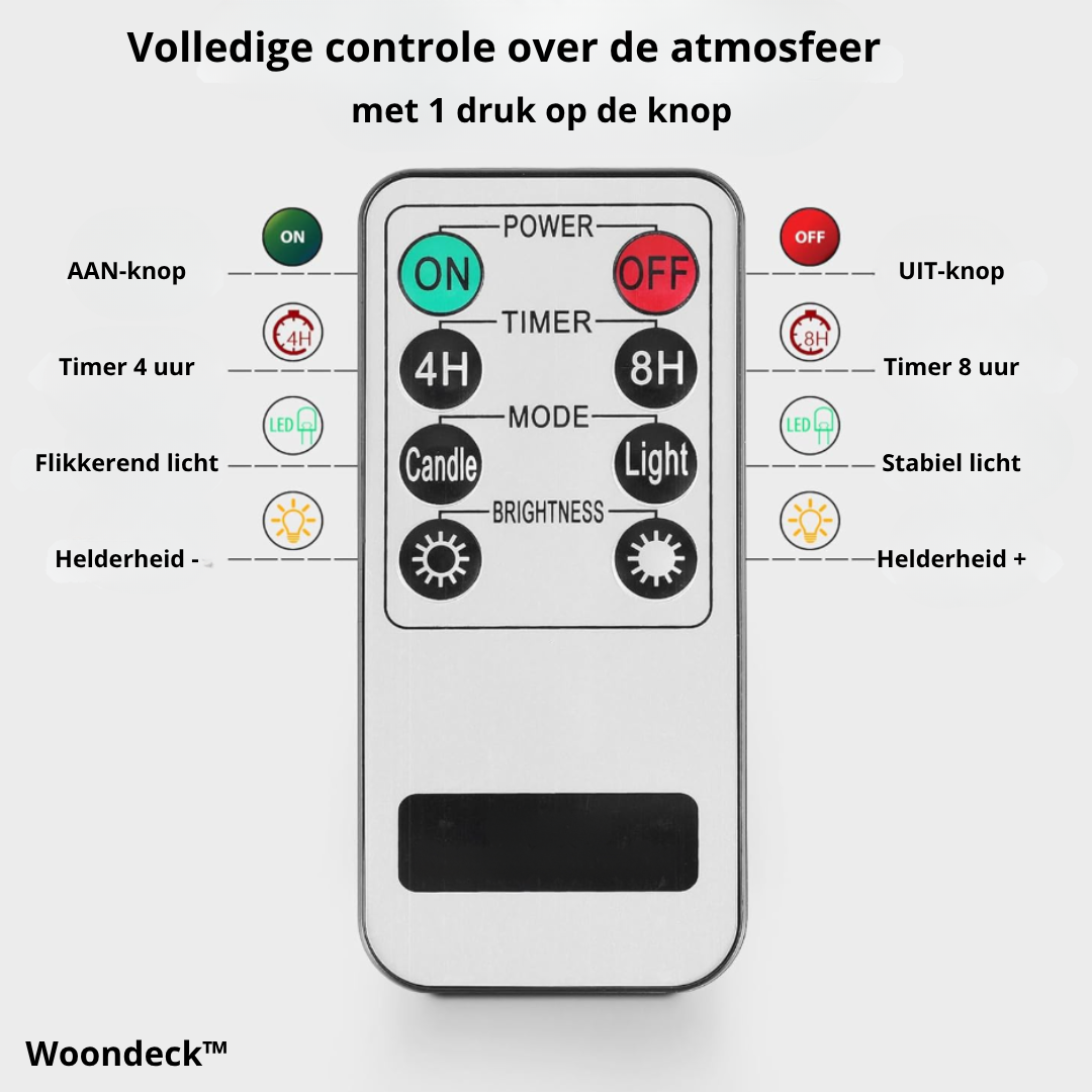 WD™ CozyGlow LED Kaarsen met afstandsbediening
