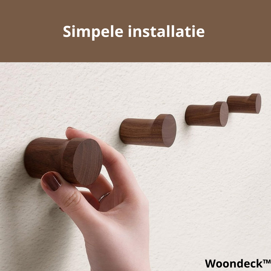WD™ 4-delige Muurhaken set Hout