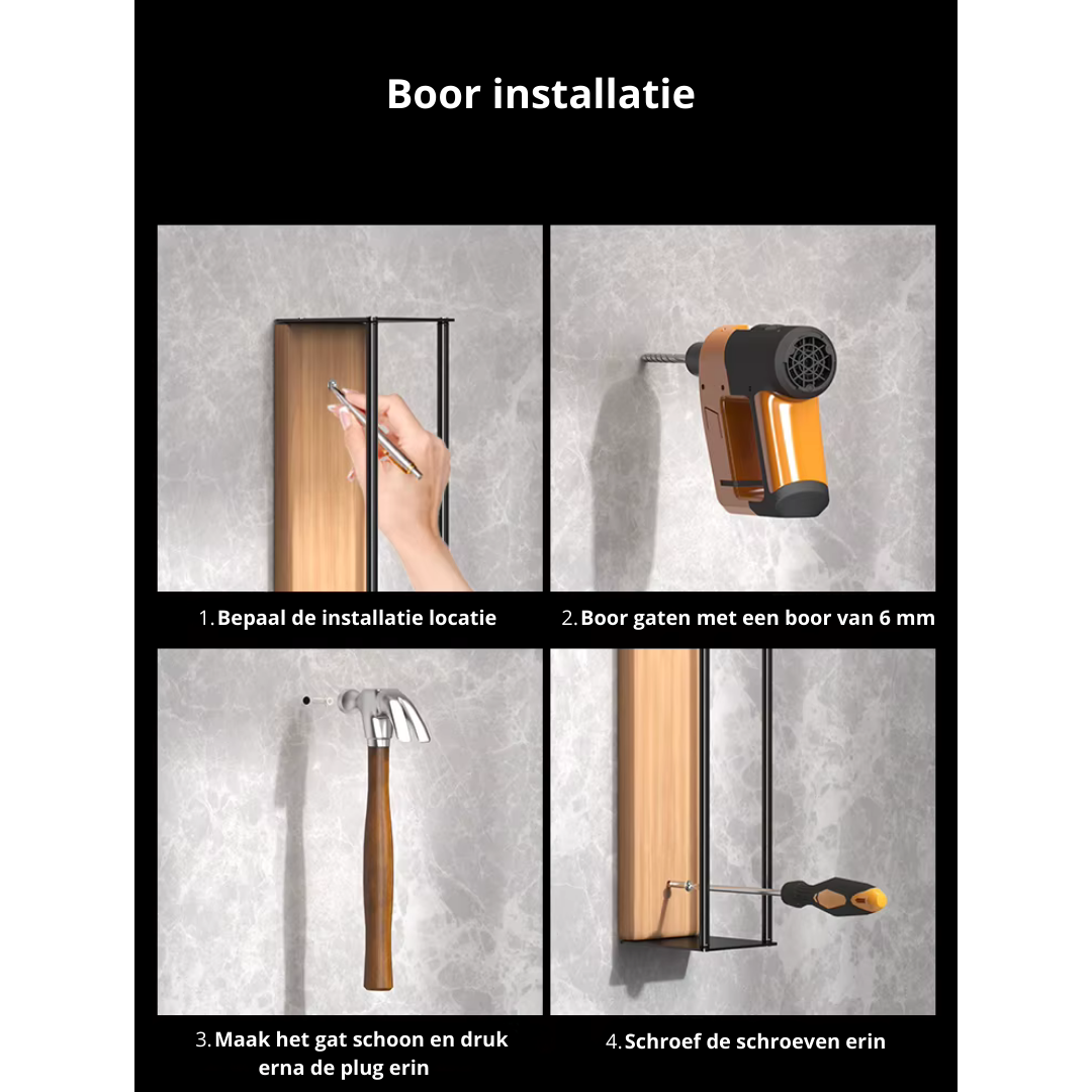 WD™ Handdoek opbergrek - strak design voor je handdoeken op te bergen