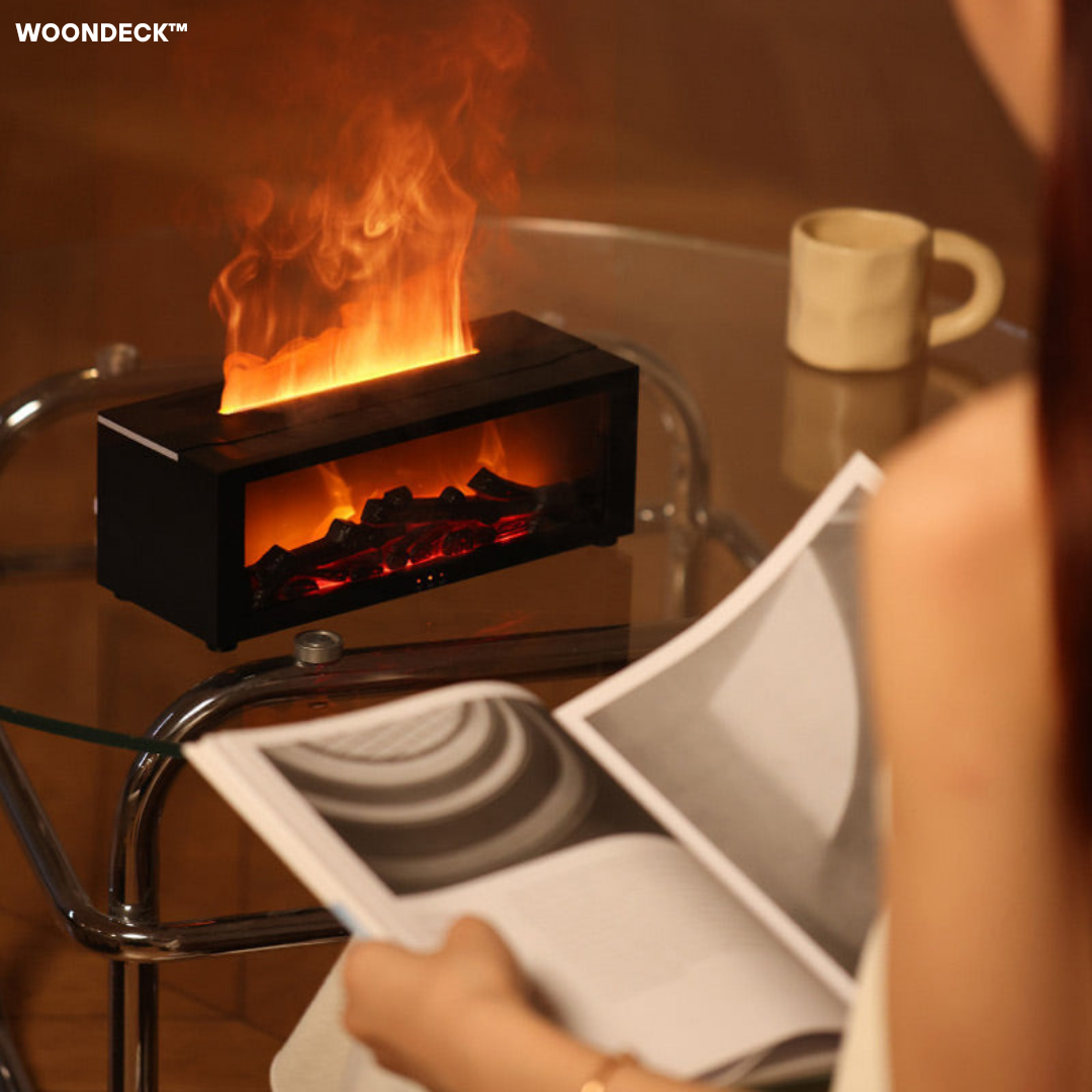 WD™ Haardlicht - Aroma diffuser met openhaard uitstraling