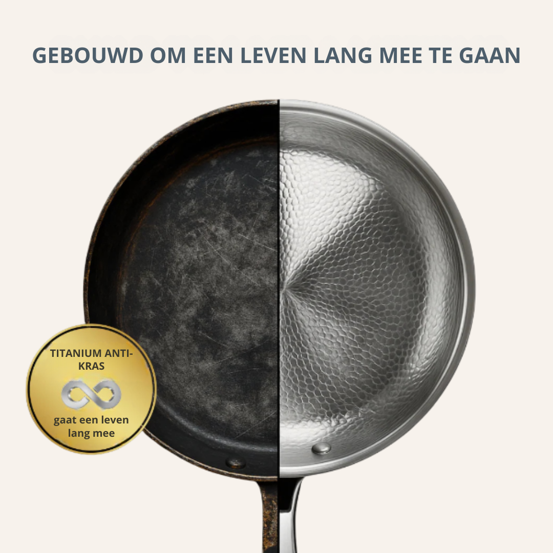 WD™ - Titanium Steelpan – Duurzame en Gezonde Pannen voor Elke Keuken