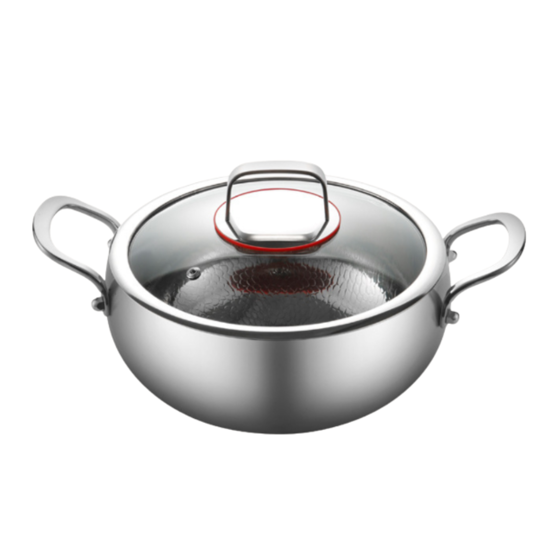WD™ - Titanium Diepe Casserole Pan Pro – Duurzaam en Veilig Kookgerei voor Gezond Koken