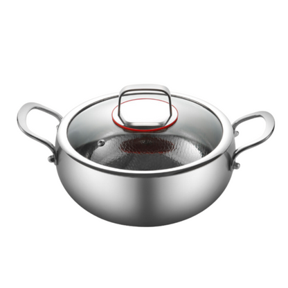 WD™ - Titanium Diepe Casserole Pan Pro – Duurzaam en Veilig Kookgerei voor Gezond Koken