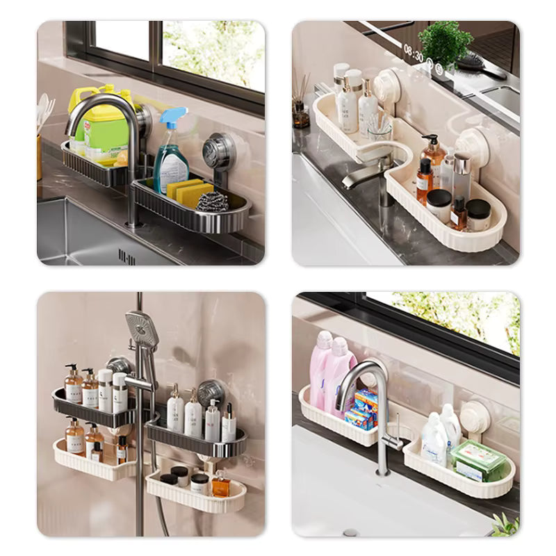 WD™ Wasbak organiser - makkelijk te bevestigen met zuignappen