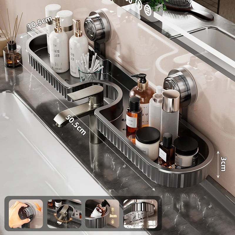 WD™ Wasbak organiser - makkelijk te bevestigen met zuignappen