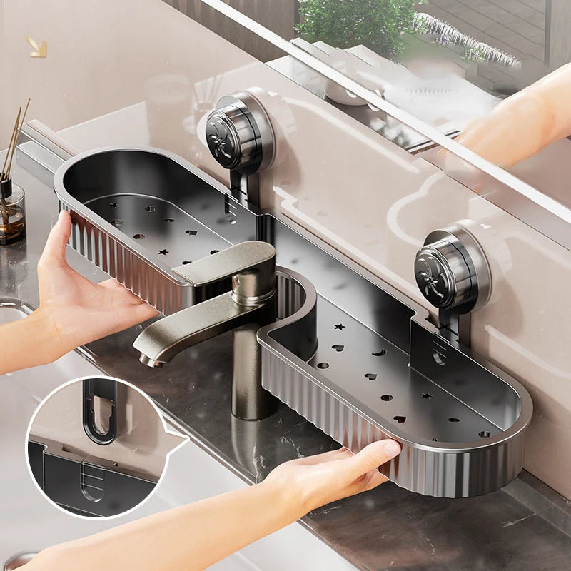 WD™ Wasbak organiser - makkelijk te bevestigen met zuignappen