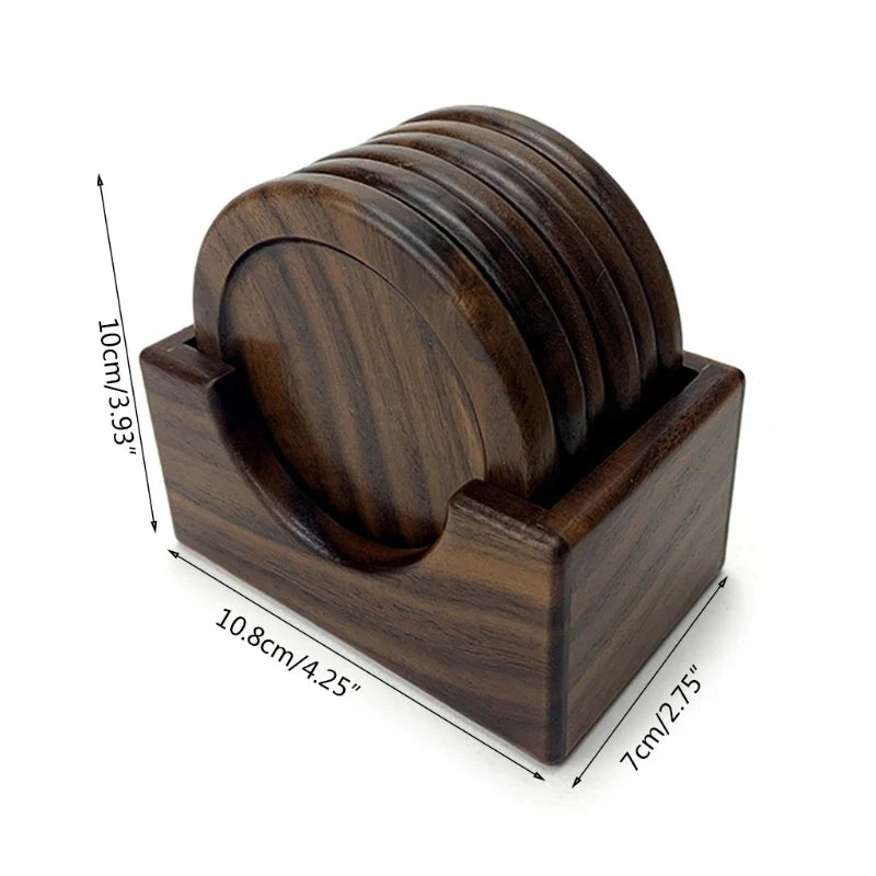 WD™ Houten Onderzetters Met Houder