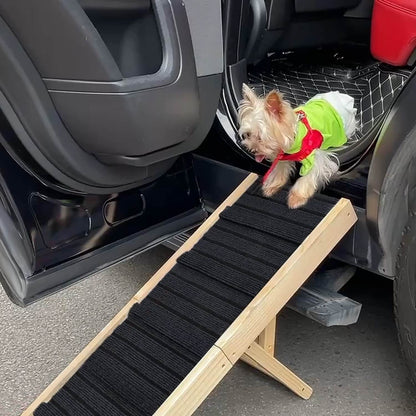 WD™ - Verstelbare opvouwbare hondenloopplank- Comfortabel Opstapje voor uw huisdier!