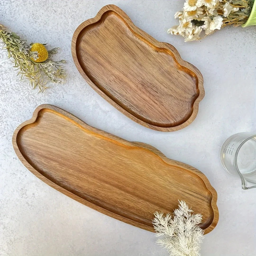 WD™  Klassiek Houten Dienblad Set