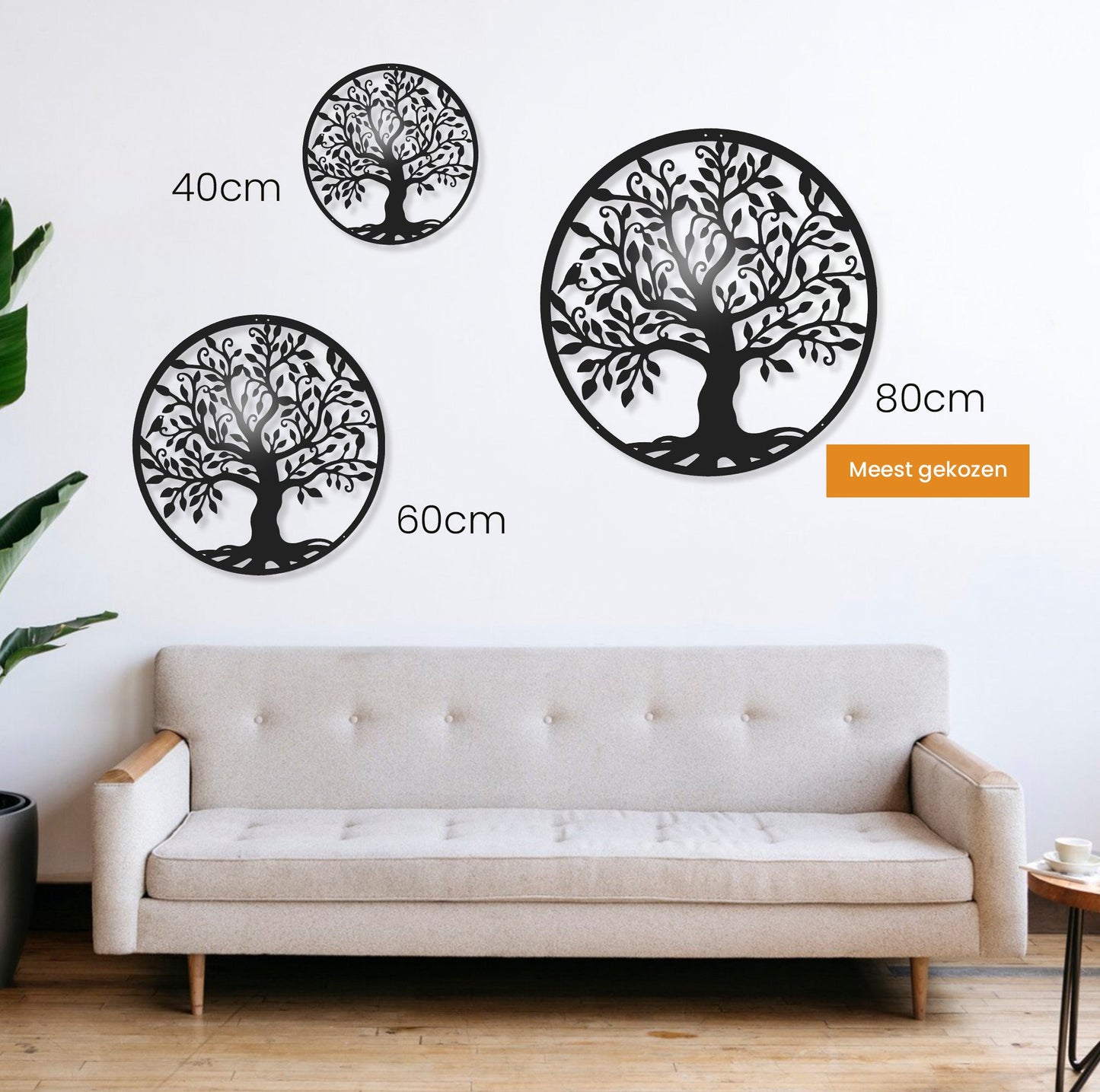 WD™ Metalen wanddecoratie - Levensboom