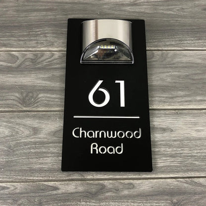 WD™ Lichthuis  | Gepersonaliseerde verlicht naambord aan huis